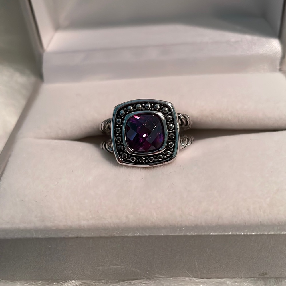 Sterling Silver Purple Amethyst Ring